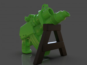 stylized sci-fi pistol sculpture Modelo de Impressão 3D