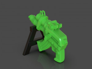 stylized sci-fi pistol sculpture Modelo de Impressão 3D