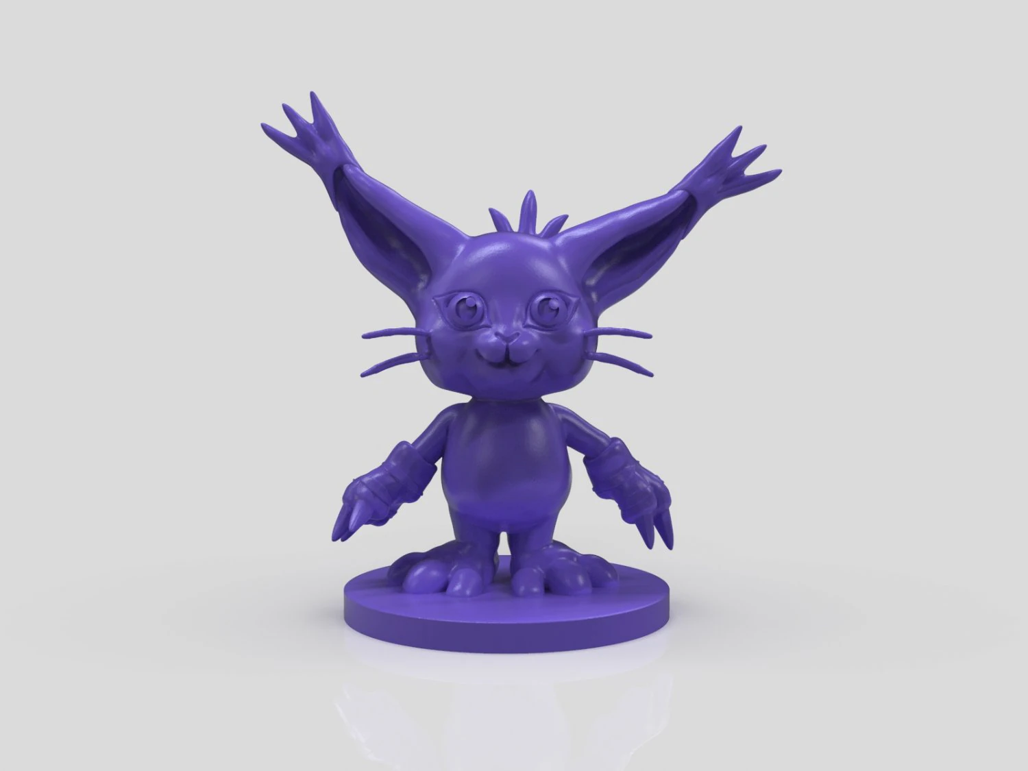 gatomon figurine 3D Print Model .c4d .max .obj .3ds .fbx .stl .blend 
