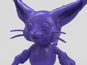 gatomon figurine 3D 打印模型