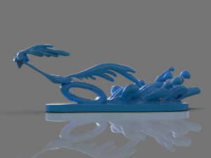road runner sculpture 3Dプリントモデル