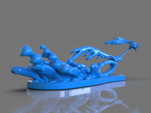 road runner sculpture 3Dプリントモデル