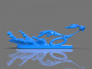 road runner sculpture 3Dプリントモデル