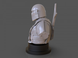 the mandalorian din djarin bust 3D-Druckmodell