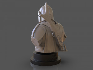 the mandalorian din djarin bust 3D-Druckmodell