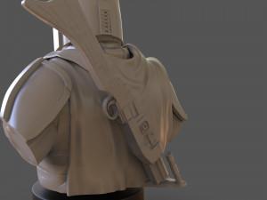 the mandalorian din djarin bust 3D-Druckmodell
