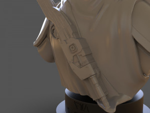 the mandalorian din djarin bust 3D-Druckmodell