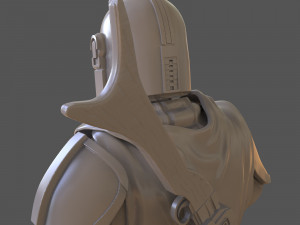 the mandalorian din djarin bust 3D-Druckmodell