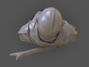 the mandalorian din djarin bust 3D-Druckmodell