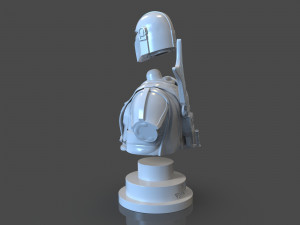 the mandalorian din djarin bust 3D-Druckmodell