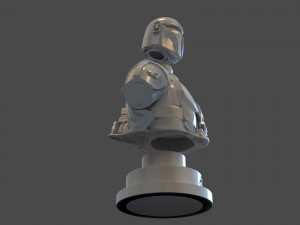 the mandalorian din djarin bust 3D-Druckmodell