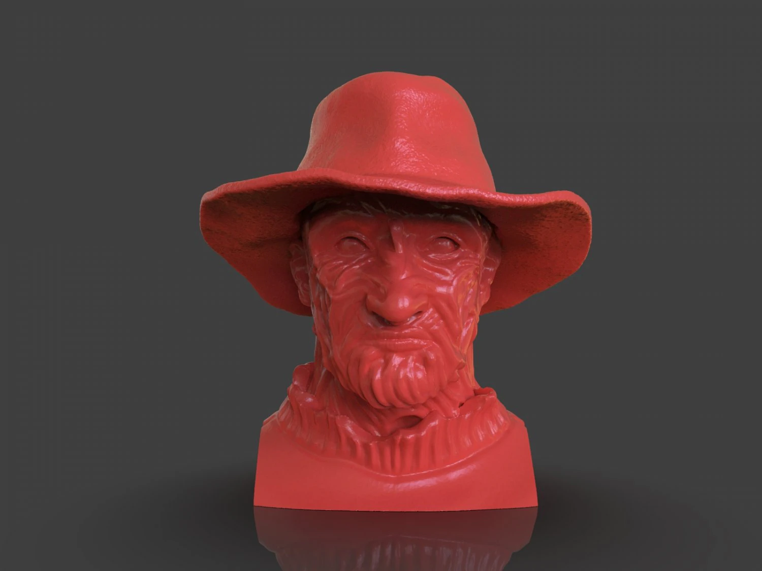 freddy krueger bust 3D Print Model .c4d .max .obj .3ds .fbx .stl .blend 