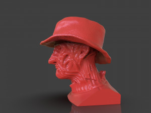 freddy krueger bust Modello di stampa 3D