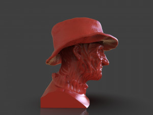 freddy krueger bust Modello di stampa 3D