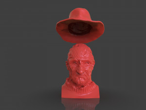 freddy krueger bust Modello di stampa 3D