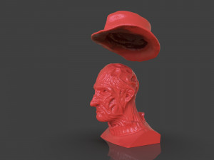 freddy krueger bust Modello di stampa 3D