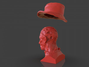 freddy krueger bust Modello di stampa 3D
