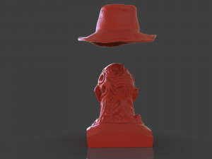 freddy krueger bust Modello di stampa 3D