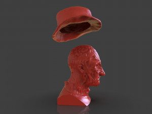 freddy krueger bust Modello di stampa 3D