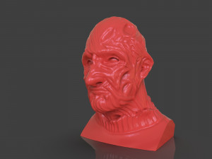 freddy krueger bust Modello di stampa 3D