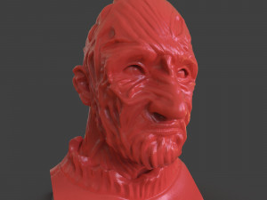 freddy krueger bust Modello di stampa 3D