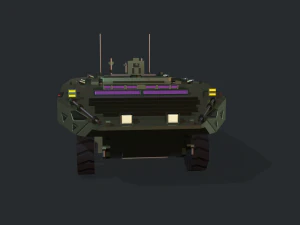 armored vehicle sci fi gtk wolf apc 3D Model