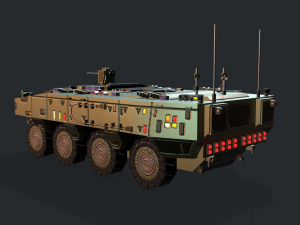 armored vehicle sci fi gtk wolf apc 3D 模型