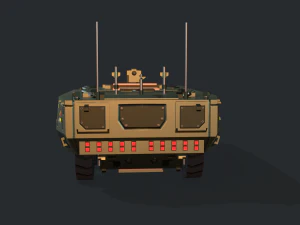 armored vehicle sci fi gtk wolf apc 3D Model