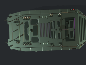 armored vehicle sci fi gtk wolf apc 3D 模型