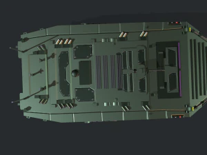 armored vehicle sci fi gtk wolf apc 3D Model
