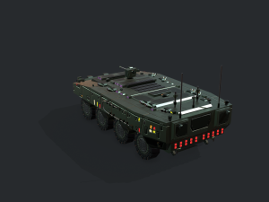 armored vehicle sci fi gtk wolf apc 3D 模型