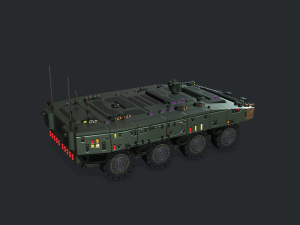 armored vehicle sci fi gtk wolf apc 3D 模型