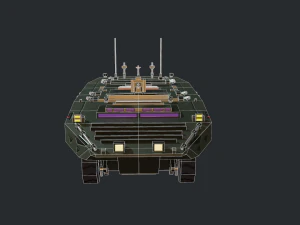 armored vehicle sci fi gtk wolf apc 3D Model