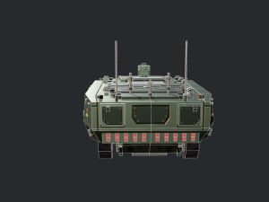 armored vehicle sci fi gtk wolf apc 3D 模型