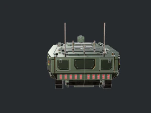 armored vehicle sci fi gtk wolf apc 3D Model