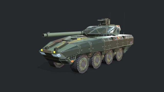 warp a2 predator tank assault gim 3D Модель .c4d .max .obj .3ds .fbx .stl .blend