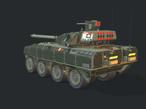 warp a2 predator tank assault gim 3D Model