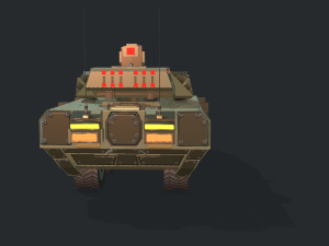 warp a2 predator tank assault gim 3D Model