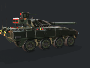 warp a2 predator tank assault gim 3D Model