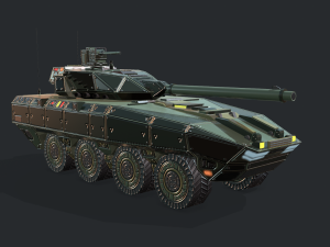 warp a2 predator tank assault gim 3D Model