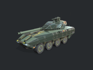 warp a2 predator tank assault gim 3D Model