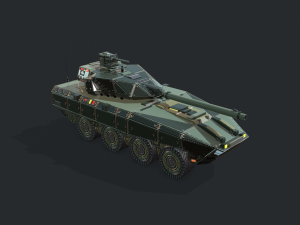 warp a2 predator tank assault gim 3D Model