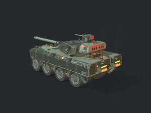 warp a2 predator tank assault gim 3D Model
