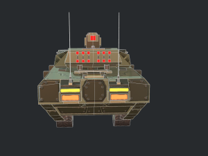 warp a2 predator tank assault gim 3D Model