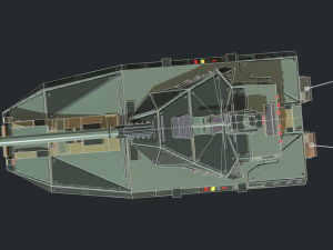 warp a2 predator tank assault gim 3D Model