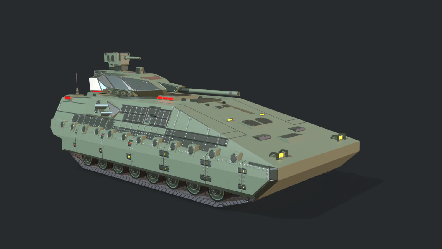 armored tank ifv 3D Model .c4d .max .obj .3ds .fbx .stl .blend