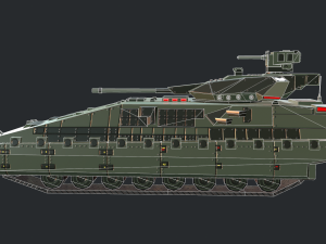 armored tank ifv 3D Model