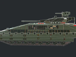 armored tank ifv 3D Model