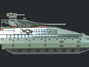 armored tank ifv 3D Model