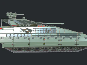 armored tank ifv 3D Model